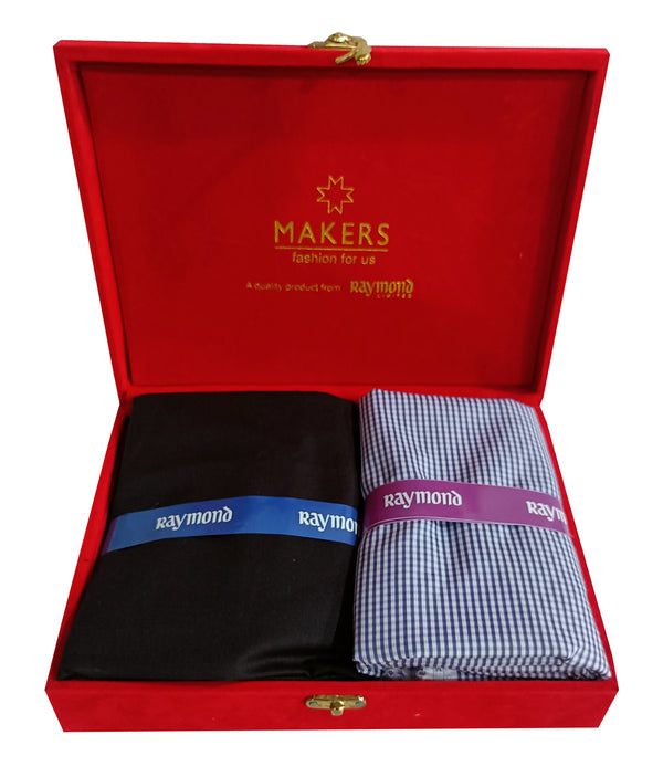 Raymond Pure Cotton Checkered Shirt & Trouser Fabric