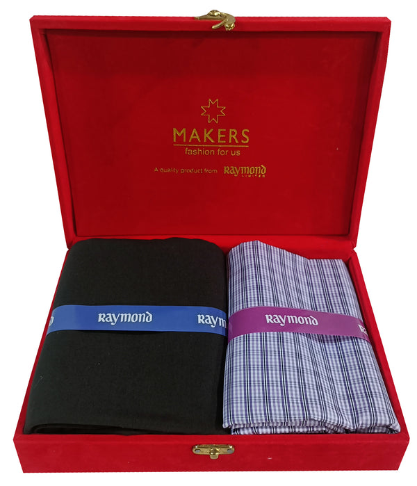 Raymond Pure Cotton Checkered Shirt & Trouser Fabric