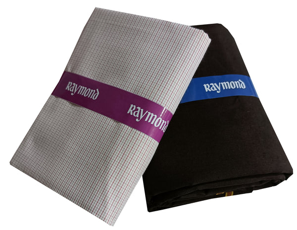 Raymond Pure Cotton Checkered Shirt & Trouser Fabric