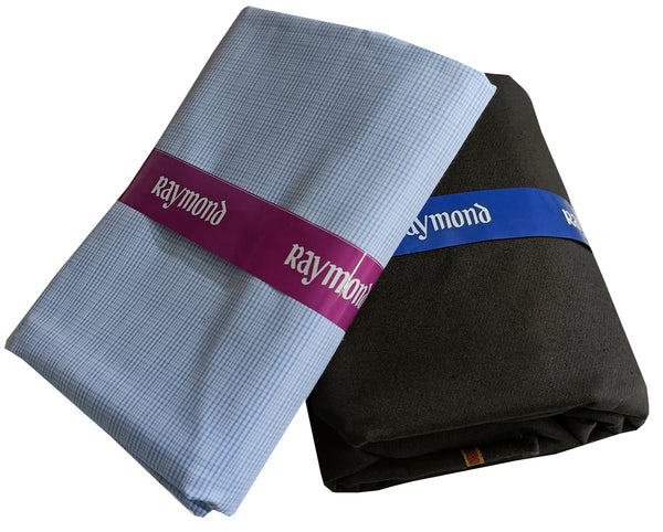 Raymond Pure Cotton Checkered Shirt & Trouser Fabric