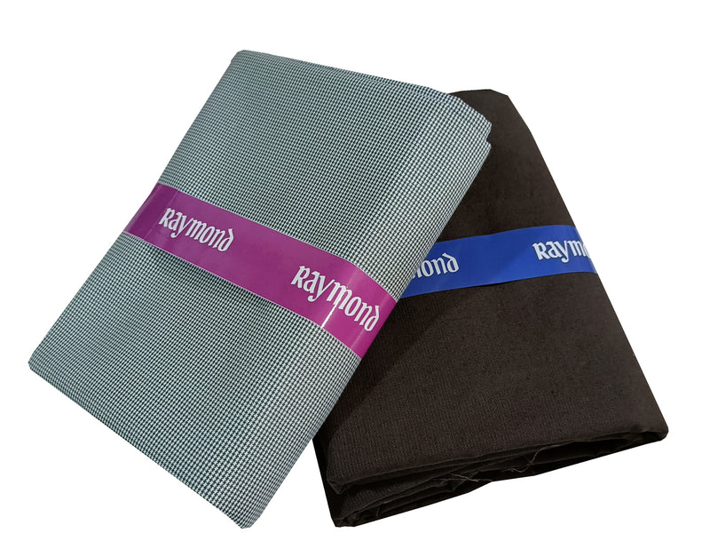 Raymond Pure Cotton Checkered Shirt & Trouser Fabric