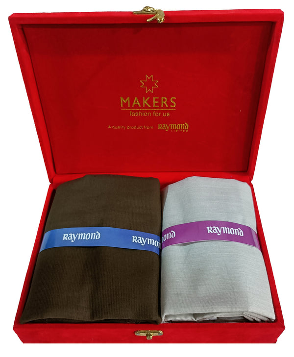 Raymond Pure Cotton Self Design Shirt & Trouser Fabric