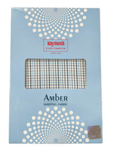 Raymond Amber White Checked Pure Cotton Shirt Fabric