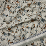 Giza Cotton Satin Small Print Shirting Fabric 1.60 Meter – Mans Fab