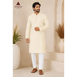 Aspen Premium Cotton Kurta Pajama Fabric Set | Embroidery Design | Functional & Party Wear
