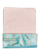 Raymond 100% Cotton Pink Checked Shirt Fabric