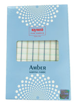 Raymond Amber White Checked Pure Cotton Shirt Fabric