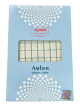 Raymond Amber White Checked Pure Cotton Shirt Fabric