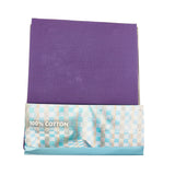 Raymond 100% Cotton Purple Checked Shirt Fabric