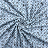 Giza Cotton Satin Small Print Shirting Fabric 1.60 Meter – Mans Fab