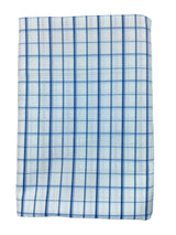 Raymond Amber Blue Checked Pure Cotton Shirt Fabric