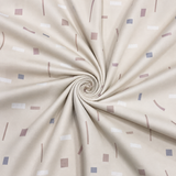 Giza Cotton Satin Small Print Shirting Fabric 1.60 Meter – Mans Fab