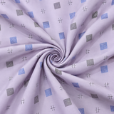Giza Cotton Satin Mixed Print & Plain Shirting Fabric 1.60 Meter – Mans Fab