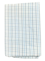 Raymond Amber White Checked Pure Cotton Shirt Fabric