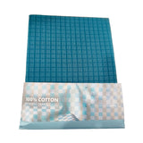 Raymond 100% Cotton Blue Checked Shirt Fabric