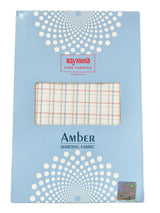 Raymond Amber White Checked Pure Cotton Shirt Fabric