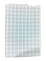 Raymond Amber White Checked Pure Cotton Shirt Fabric