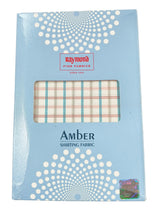 Raymond Amber White Checked Pure Cotton Shirt Fabric
