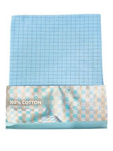 Raymond 100% Cotton Blue Checked Shirt Fabric