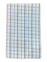 Raymond Amber White Checked Pure Cotton Shirt Fabric