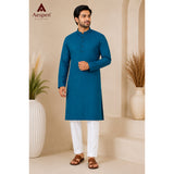 Aspen Premium Cotton Kurta Pajama Fabric Set | Embroidery Design | Functional & Party Wear