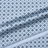 Giza Cotton Satin Small Print Shirting Fabric 1.60 Meter – Mans Fab