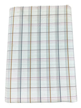 Raymond Amber White Checked Pure Cotton Shirt Fabric