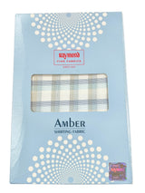 Raymond Amber White Checked Pure Cotton Shirt Fabric