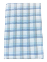 Raymond Amber White Checked Pure Cotton Shirt Fabric