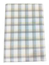 Raymond Amber White Checked Pure Cotton Shirt Fabric