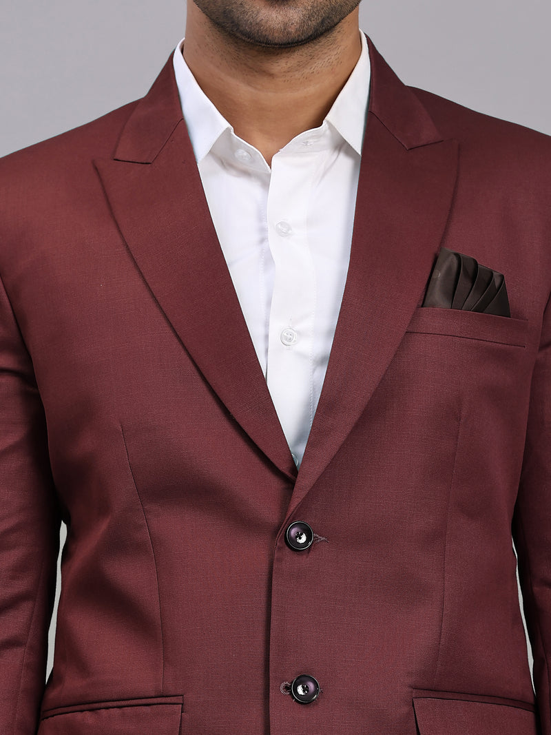 Mans Fab Men Single Breasted Solid Suit-016