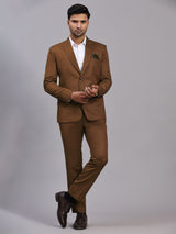 Mans Fab Men Single Breasted Solid Suit-015