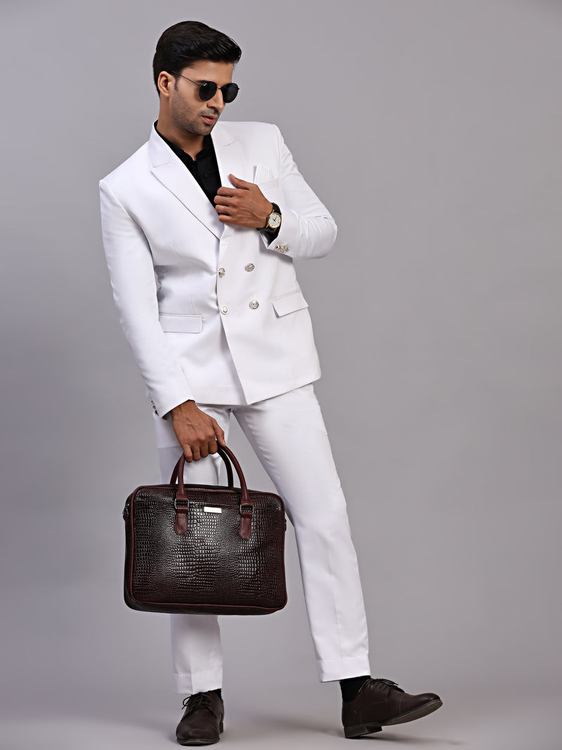 Mans Fab Men Double Breasted Solid Suit-06