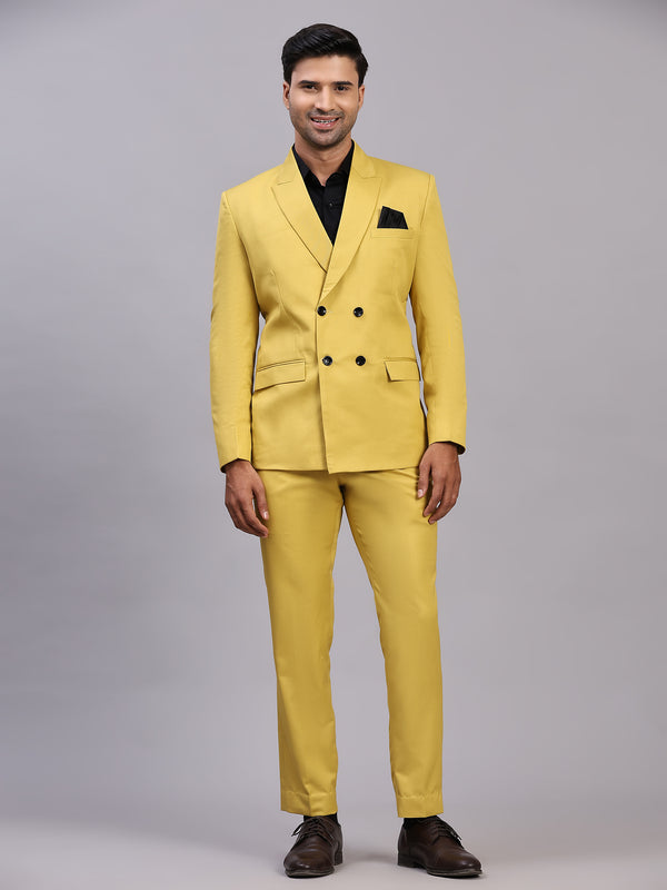 Mans Fab Men Double Breasted Solid Suit-07