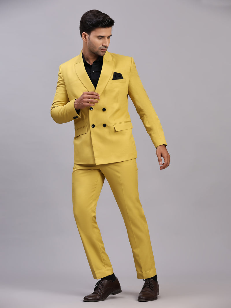 Mans Fab Men Double Breasted Solid Suit-07