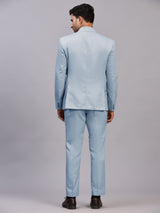 Mans Fab Men Single Breasted Solid Suit-018