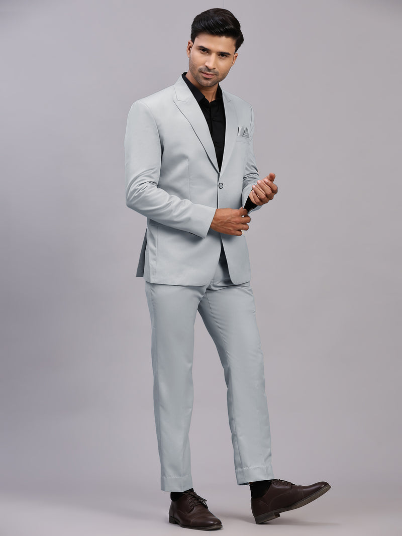 Mans Fab Men Single Breasted Solid Suit-019
