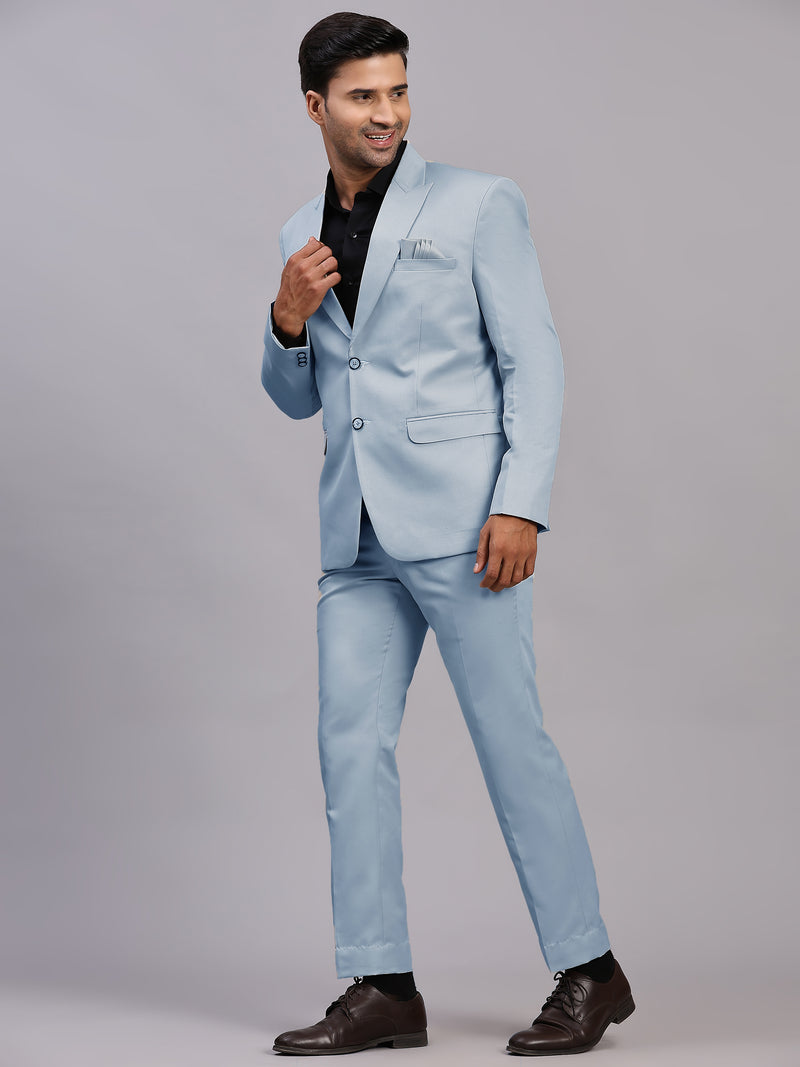 Mans Fab Men Single Breasted Solid Suit-018