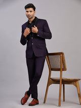 Mans Fab Men Single Breasted Solid Suit-09