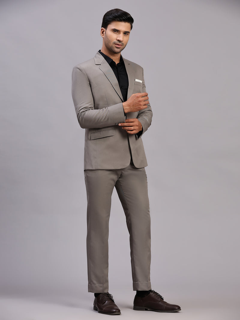 Mans Fab Men Single Breasted Solid Suit-010