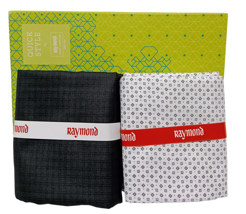 Raymond Unstitched Printed Cotton Shirt & Trouser Fabric.