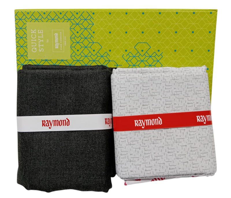 Raymond Unstitched Printed Cotton Shirt & Trouser Fabric.