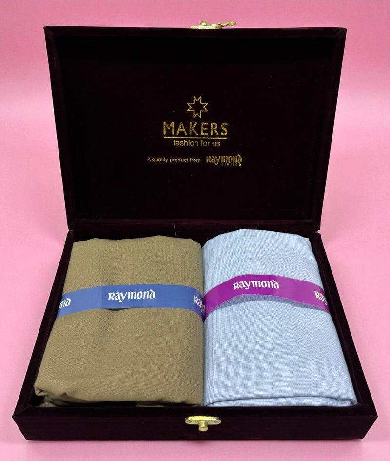 Raymond  Unstitched Viscose Rayon Shirt & Trouser Fabric Solid
