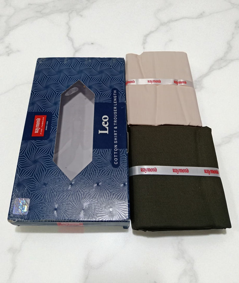 Raymond  Unstitched Cotton Blend Shirt & Trouser Fabric.