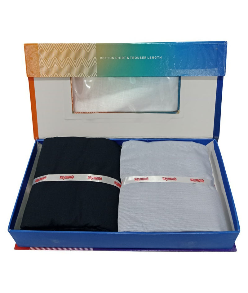 Raymond  Unstitched Cotton Blend Shirt & Trouser Fabric.