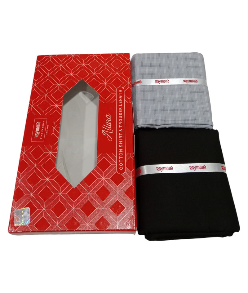 Raymond  Unstitched Cotton Blend Shirt & Trouser Fabric.