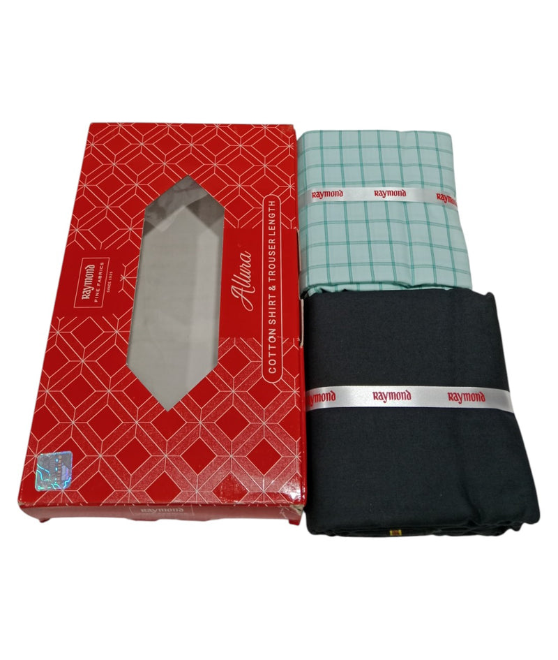 Raymond  Unstitched Cotton Blend Shirt & Trouser Fabric.