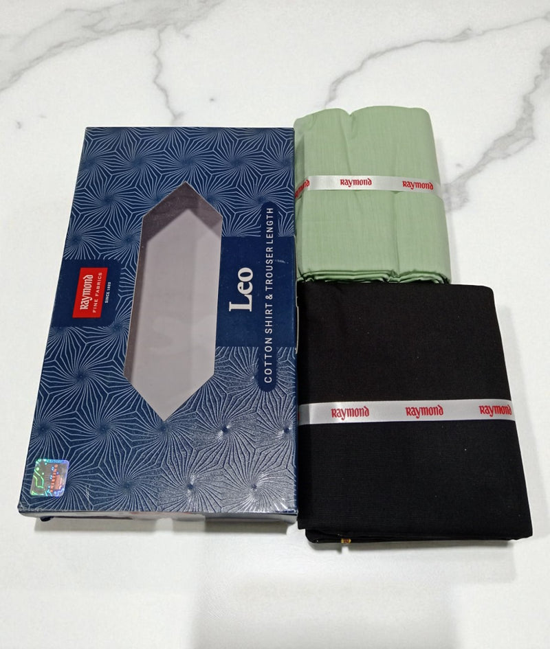 Raymond  Unstitched Cotton Blend Shirt & Trouser Fabric.