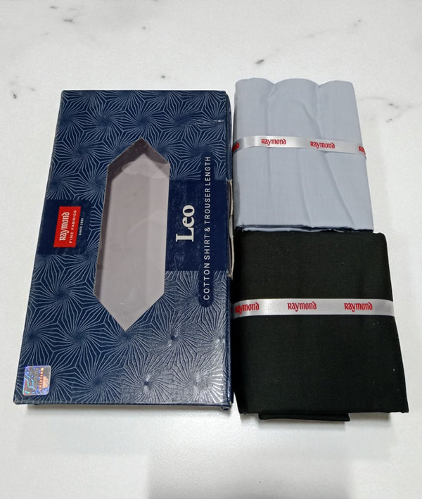 Raymond  Unstitched Cotton Blend Shirt & Trouser Fabric.