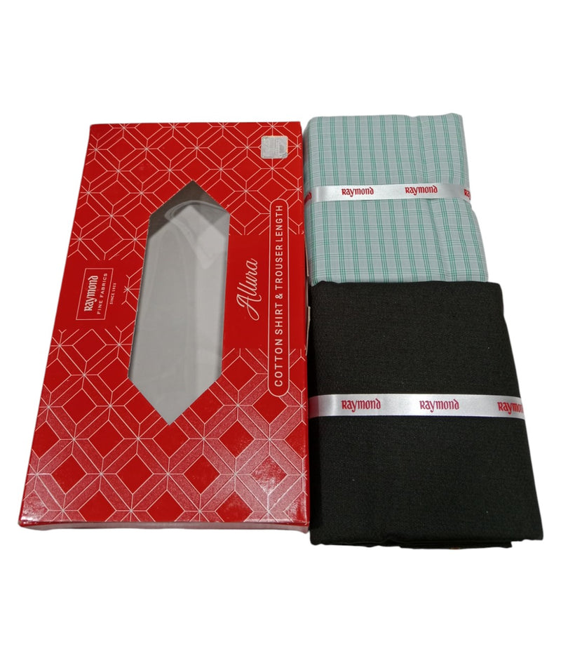 Raymond  Unstitched Cotton Blend Shirt & Trouser Fabric.